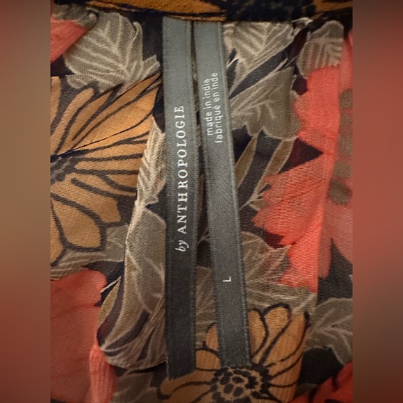 Anthropologie Marais Printed Chiffon Maxi Dress - Picture 8 of 8